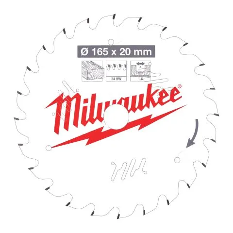 Utförsäljning CSB P W Milwaukee Sågklinga 165x1,6x20 mm, 24T